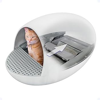 自動猫用トイレ 円形 ホワイト 楽天市場】自動 ネコトイレ 【 Cat'sEgg Ver.3 ホワイト